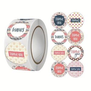 500 Thank You Stickers